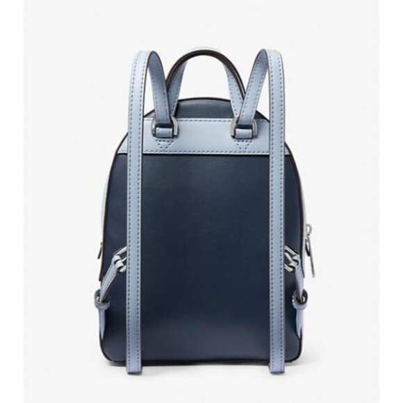 Michael Kors backpack jaycee extra-small logo debossed convertible navy multi main image 6